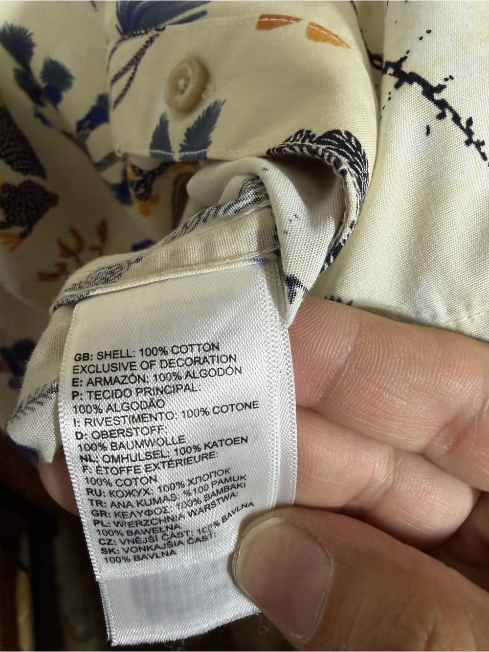 The North Face Men’s XL Short Sleeve Button-Up Desert Print Cotton Shirt - Picture 6 of 13